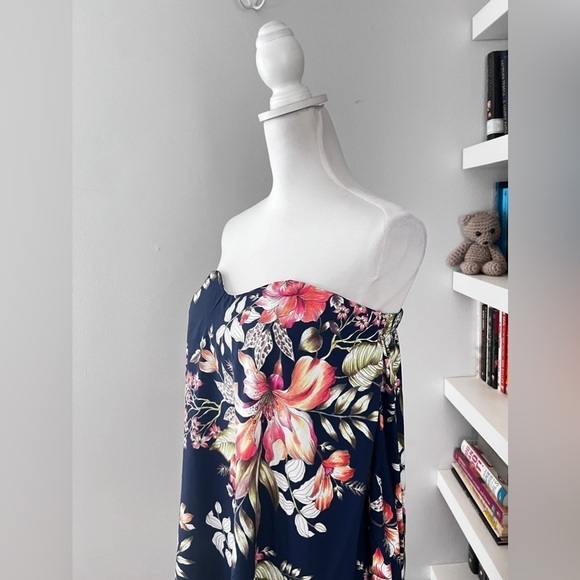 Ebby and I navy tropical Dress Blue size 6 NWT - Picture 3 of 15